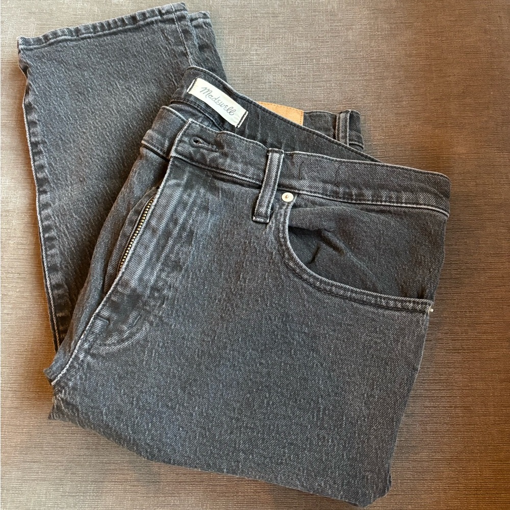 Madewell The Slim Boy Jean. Black. SZ.31